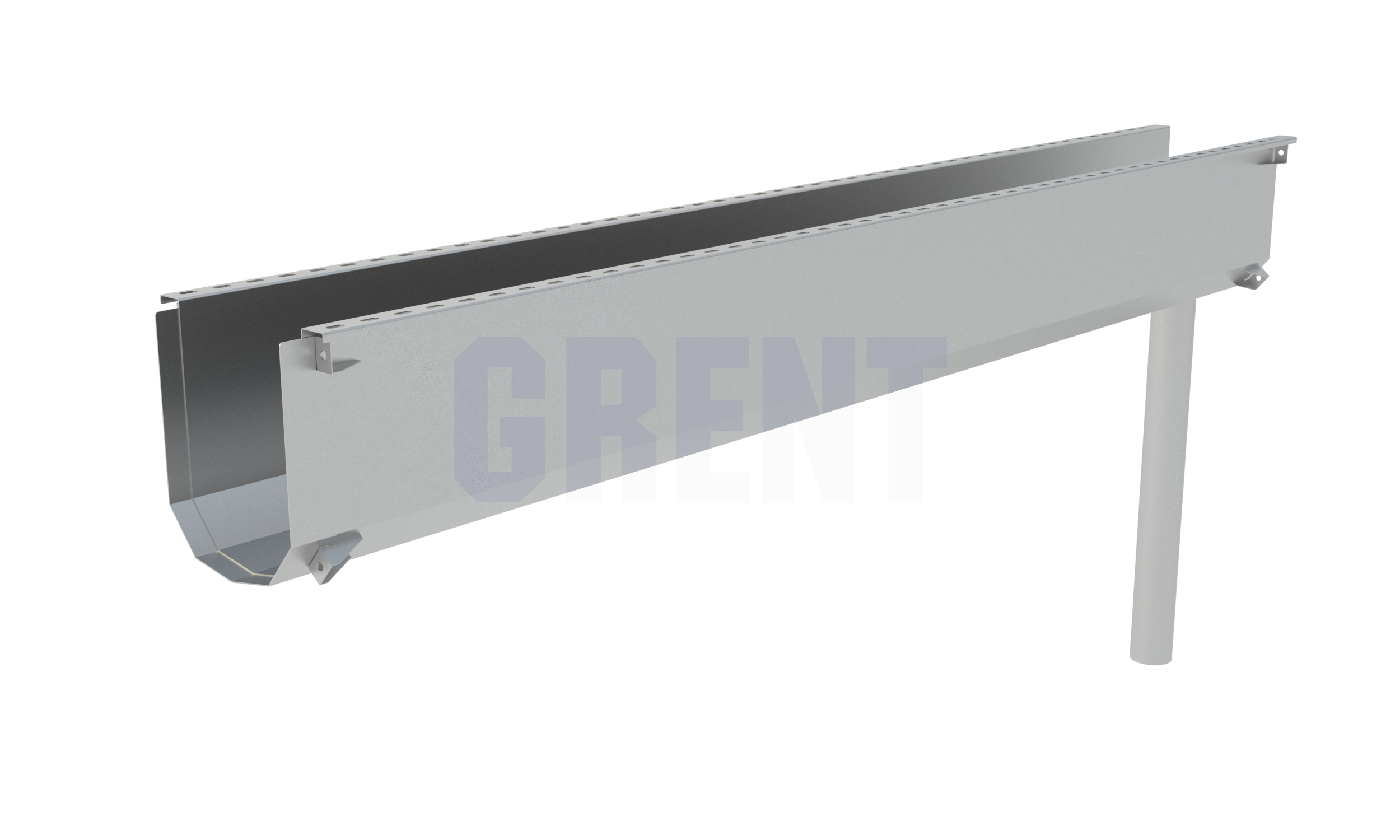 Лоток водоотводный мостовой GRENT MosT подвесной 300 выпускной