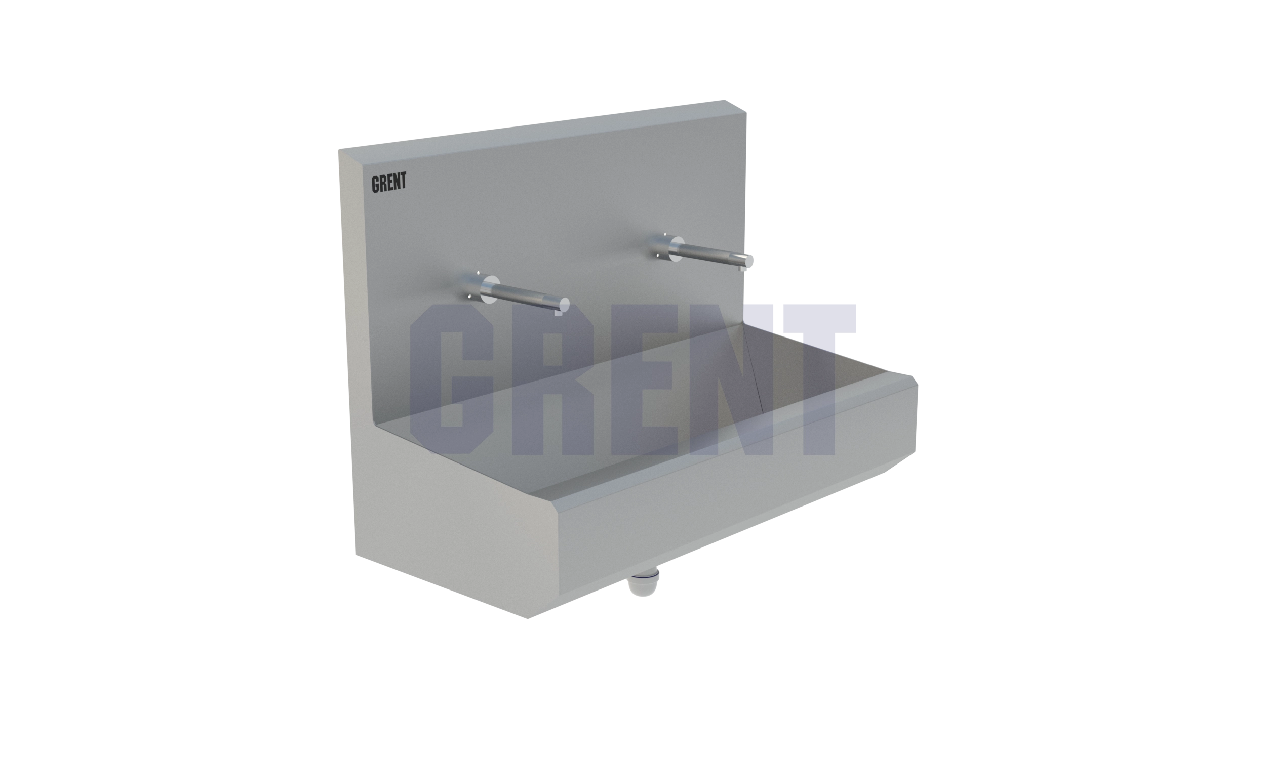 Умывальник 2-секционный подвесной GRENT-P-02