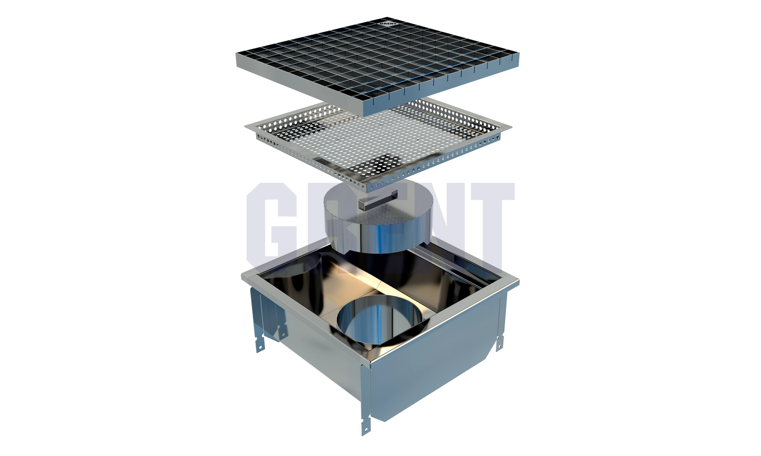 Трап GRENT KV 400. ВВ. 200  (выход снизу)