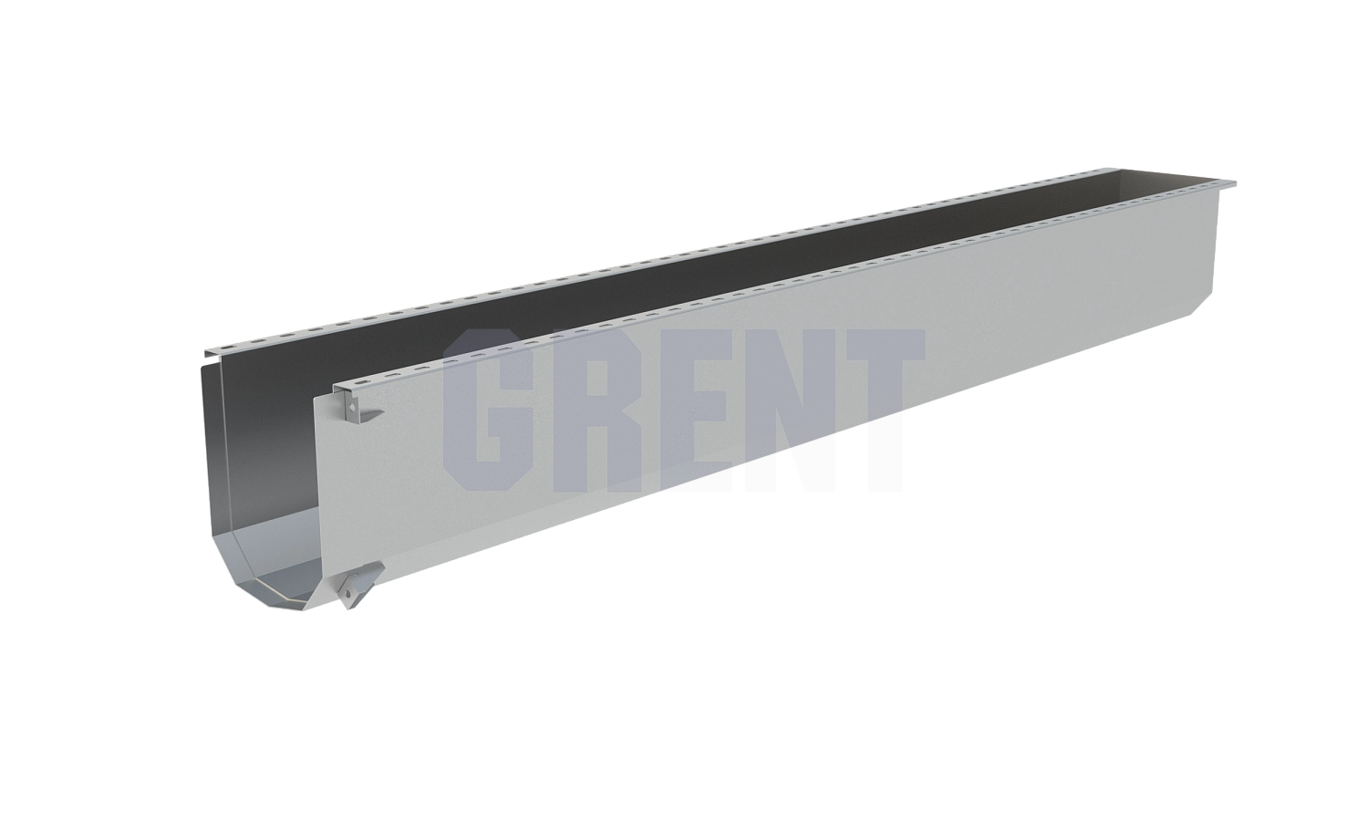 Лоток водоотводный мостовой GRENT MosT подвесной 400 торцевой