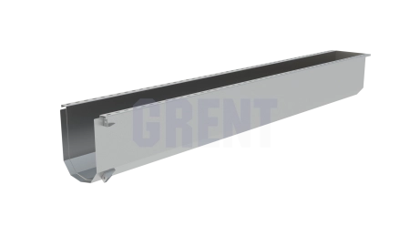 Лоток водоотводный мостовой GRENT MosT подвесной 400 торцевой
