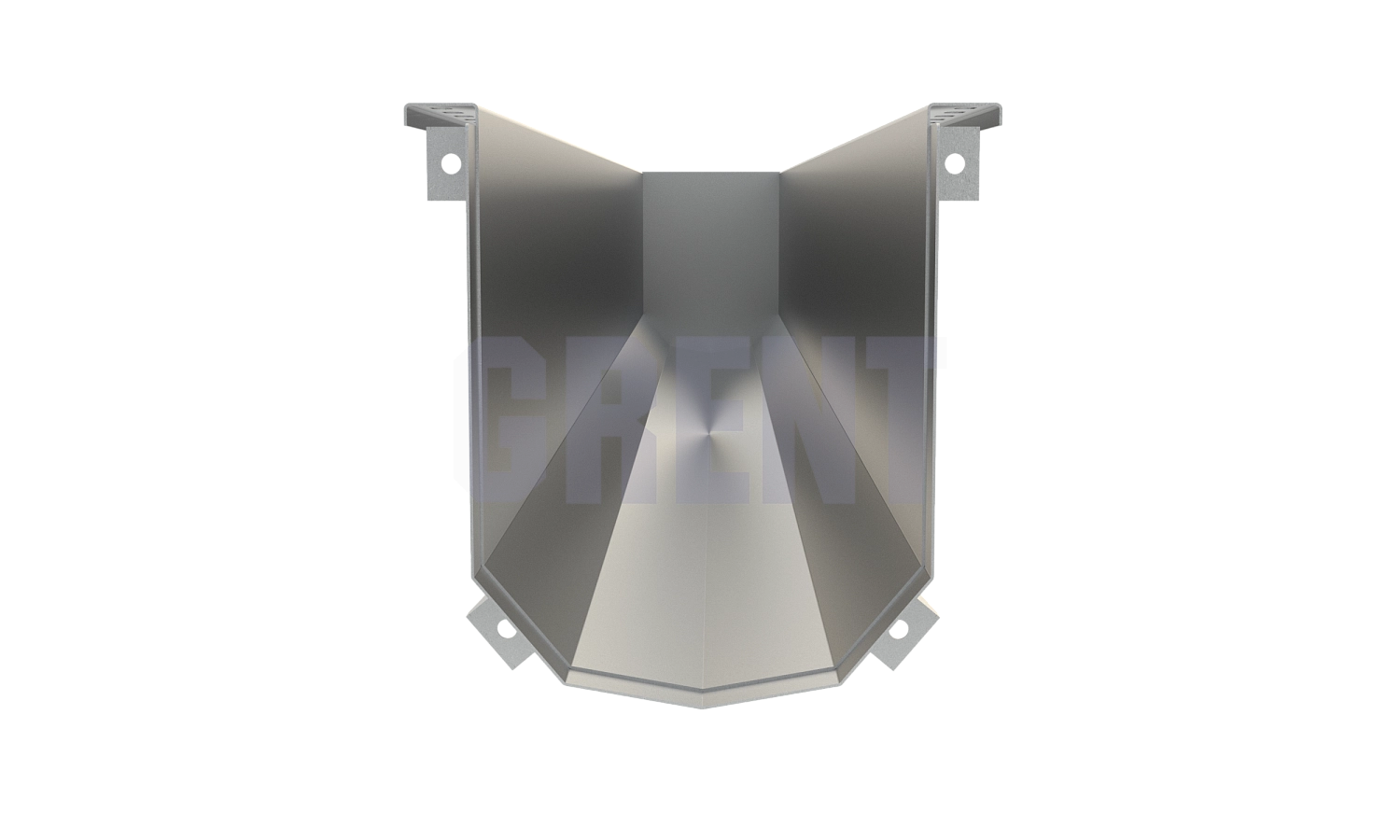 Лоток водоотводный мостовой GRENT MosT подвесной 400 торцевой