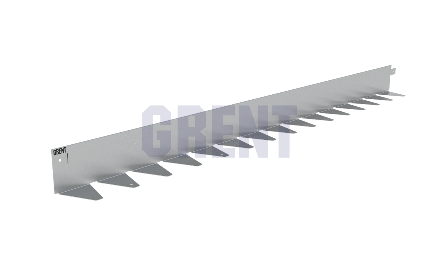 Бордюр стальной GRENT BR L-образный 2400*80, 1,5, оцинкованный