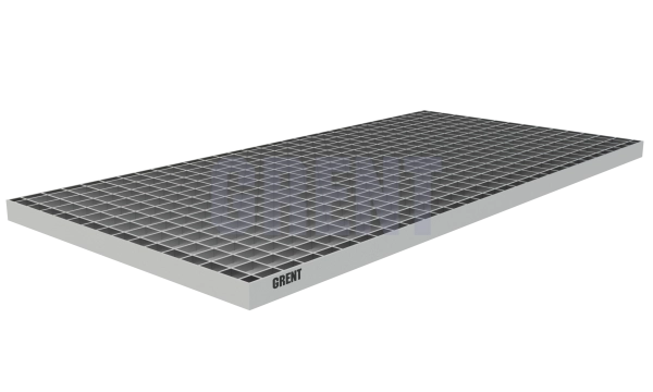 Прессованный настил из нержавеющей стали GRENT 33х33 500х1000