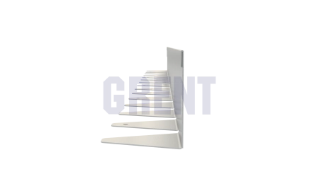 Бордюр стальной GRENT BR L-образный 2400*80, 1,5, оцинкованный
