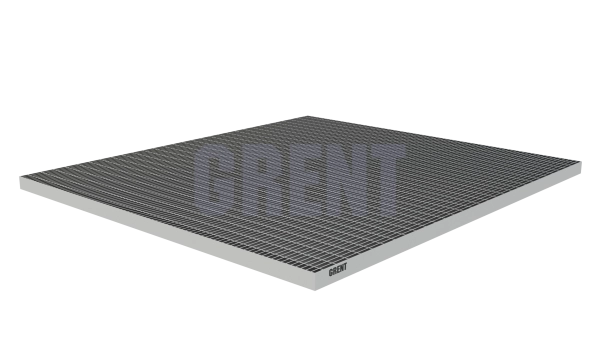 Прессованный настил из нержавеющей стали GRENT 33х33 900х1000