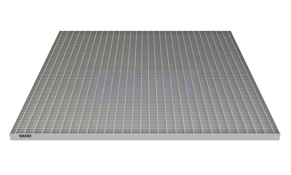 Прессованный настил из нержавеющей стали GRENT 33х33 1000х1000