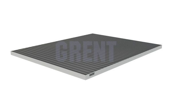 Прессованный настил из нержавеющей стали GRENT 33х33 800х1000