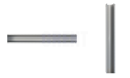 Лоток водоотводный мостовой GRENT MosT подвесной 400 торцевой