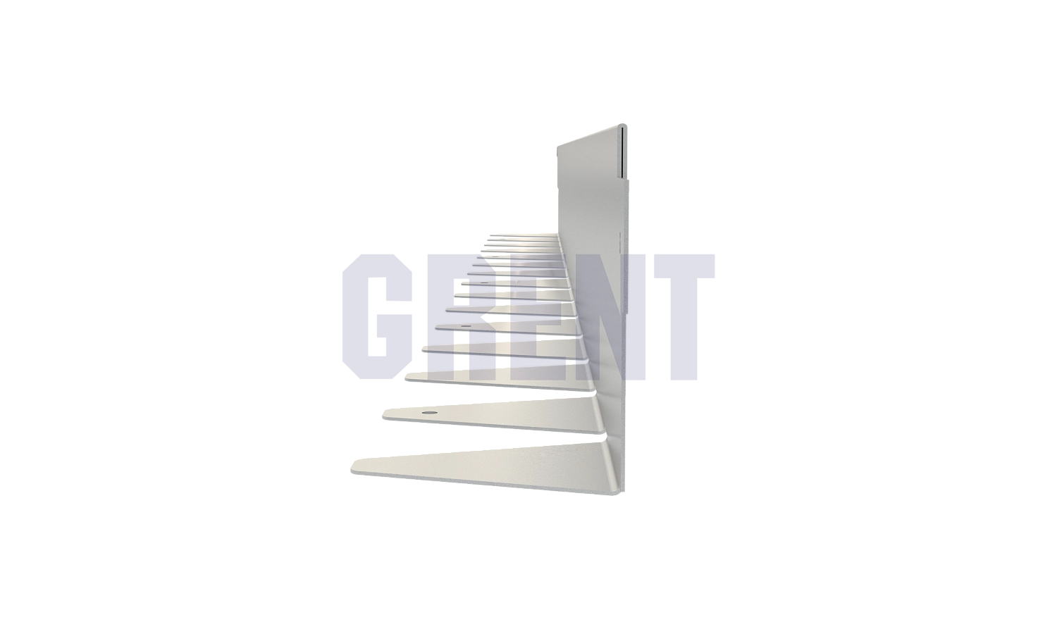 Бордюр стальной GRENT BR L-образный 1200*90, 1,5, нержавеющий