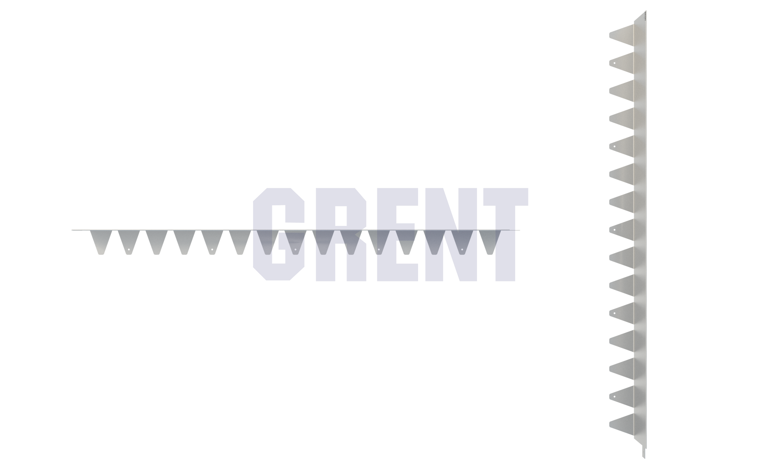 Бордюр стальной GRENT BR L-образный 1200*140, сталь 1.5 мм, нержавеющий Бордюр стальной GRENT BR L-образный 1200*140, сталь 1.5 мм, нержавеющий