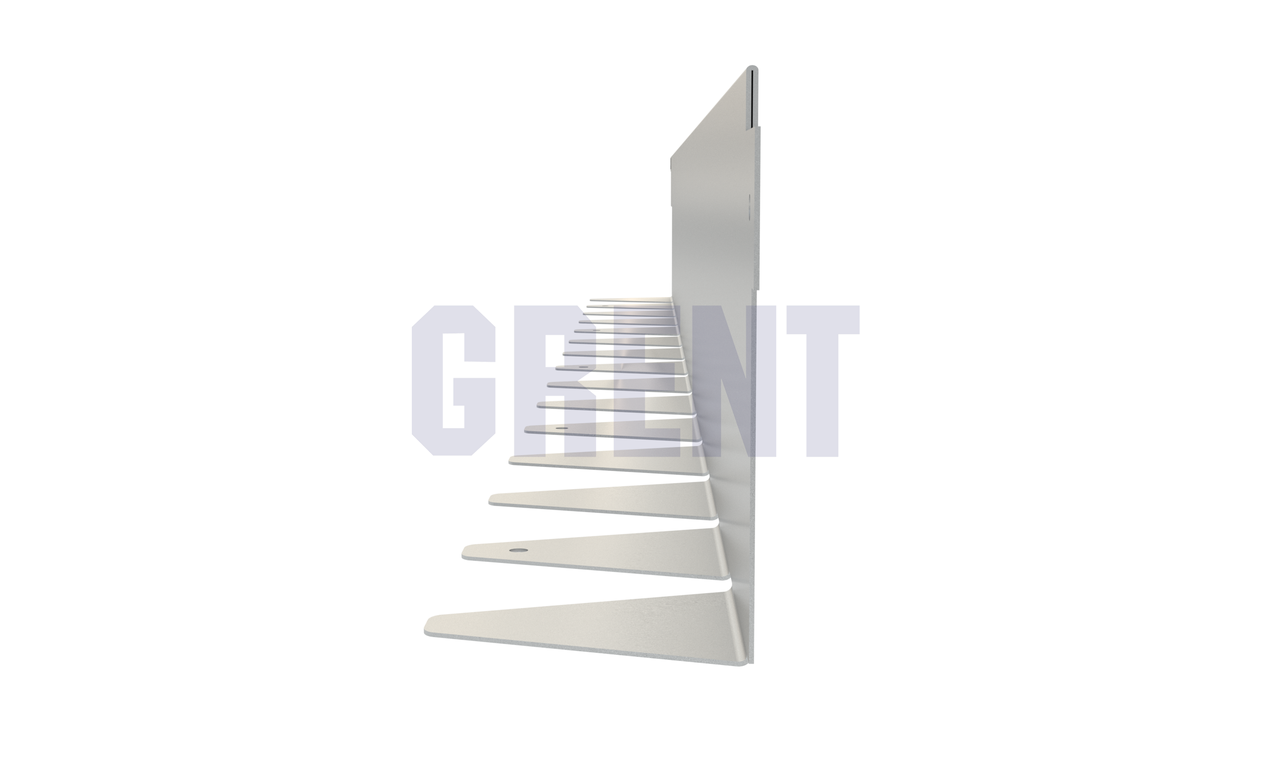 Бордюр стальной GRENT BR L-образный 2400*120, сталь 1.5 мм, нержавеющий Бордюр стальной GRENT BR L-образный 2400*120, сталь 1.5 мм, нержавеющий