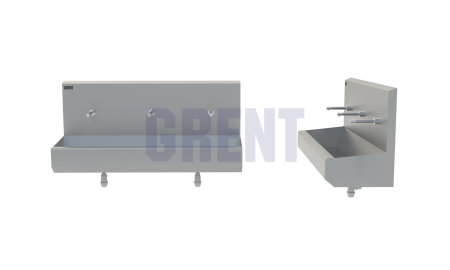 Умывальник 3-секционный подвесной GRENT-P-03