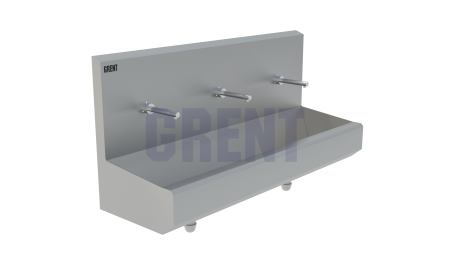 Умывальник 3-секционный подвесной GRENT-P-03