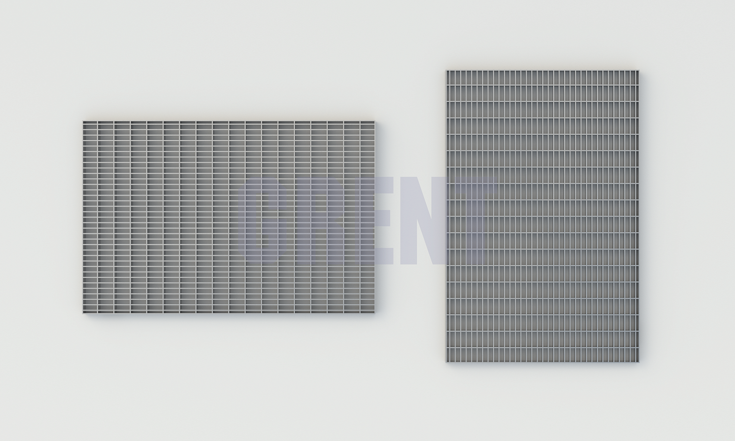 Прессованный настил из нержавеющей стали GRENT 33х11 390х590