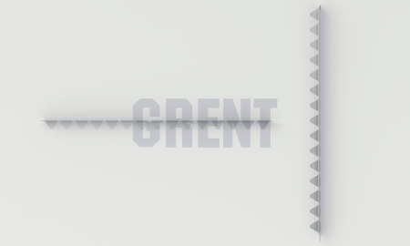 Бордюр стальной GRENT BR L-образный 1200*60, 1,5, оцинкованный