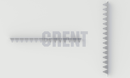 Бордюр стальной GRENT BR L-образный 1200*80, 1,5, оцинкованный