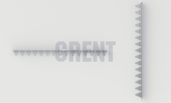 Бордюр стальной GRENT BR L-образный 1200*80, 1,5, оцинкованный