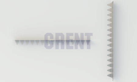 Бордюр стальной GRENT BR L-образный 1200*110, 1,5, оцинкованный