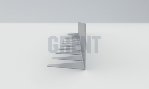 Бордюр стальной GRENT BR L-образный 1200*80, 1,5, оцинкованный