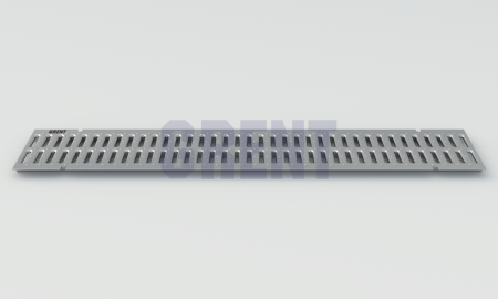 Штампованная решетка водоотводная из оцинкованной стали GRENT PlasT 150 