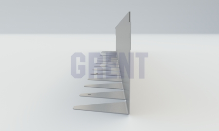 Бордюр стальной GRENT BR L-образный 1200*120, 1,5, оцинкованный