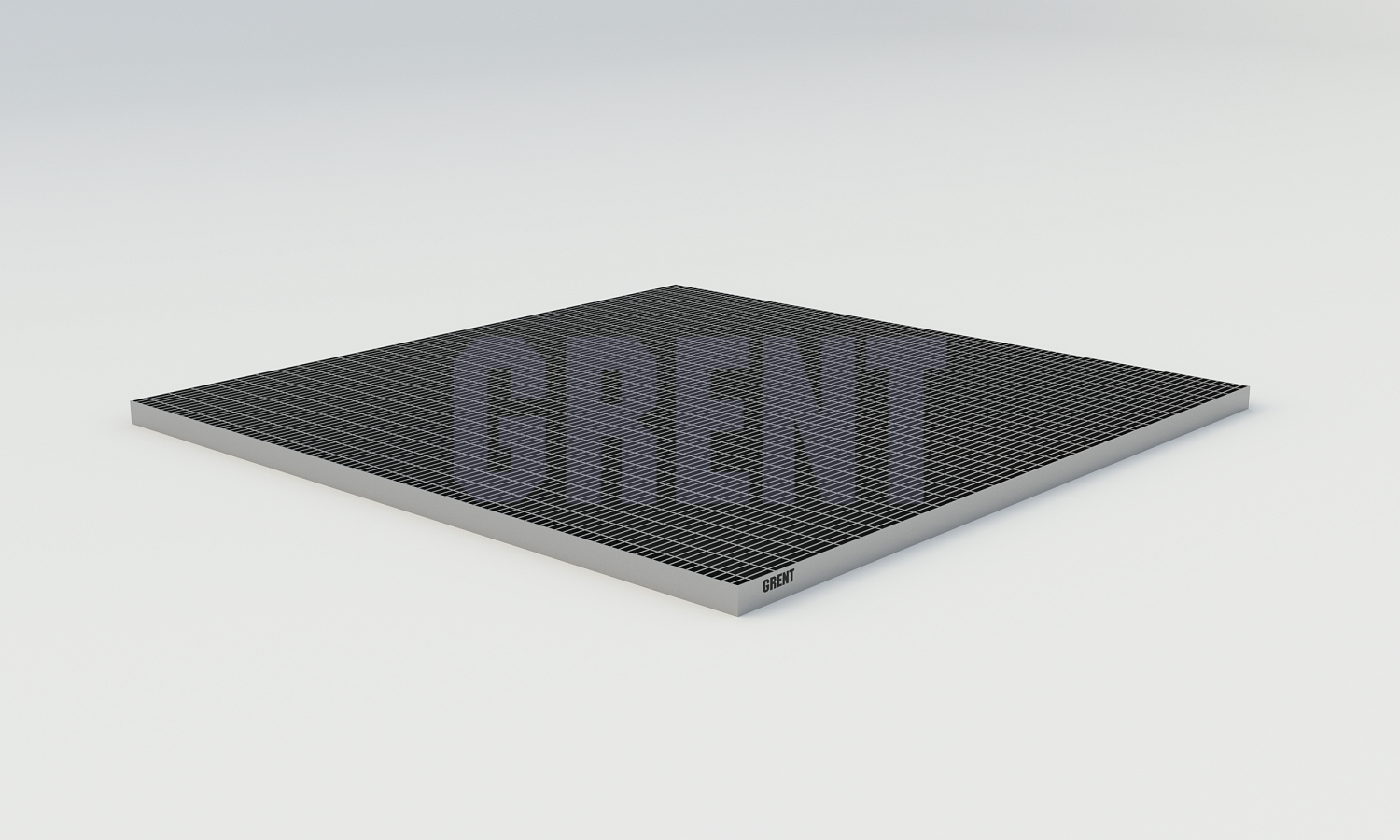 Прессованный настил из нержавеющей стали GRENT 33х11 1000х1000