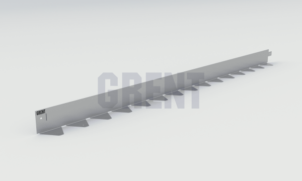 Бордюр стальной GRENT BR L-образный 1200*60, 1,5, оцинкованный