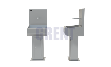 Умывальник 1-секционный на стойке GRENT-S-01