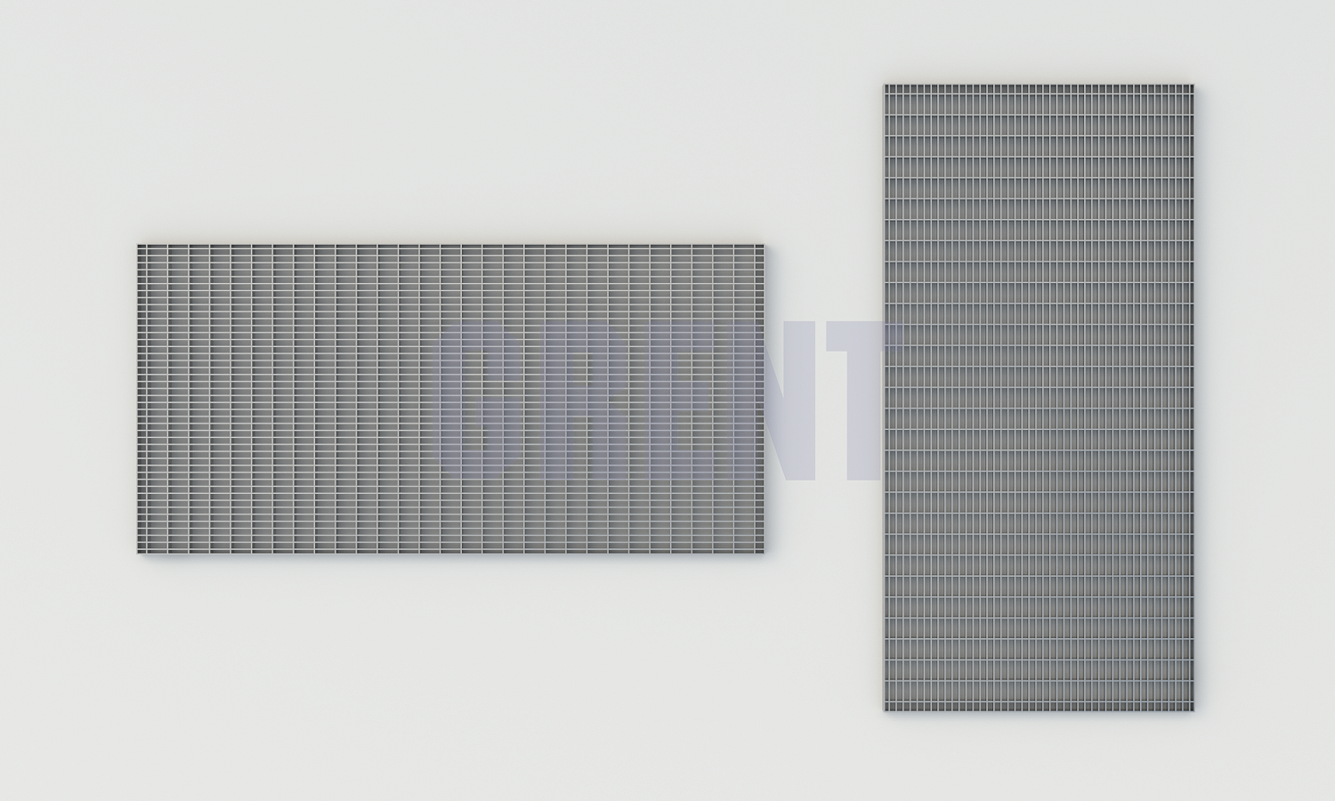 Прессованный настил из нержавеющей стали GRENT 33х11 490х990