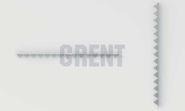 Бордюр стальной GRENT BR L-образный 1200*50, 1,5, оцинкованный