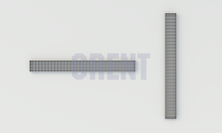 Решетка ячеистая из нержавеющей стали GRENT S 400 ПС 