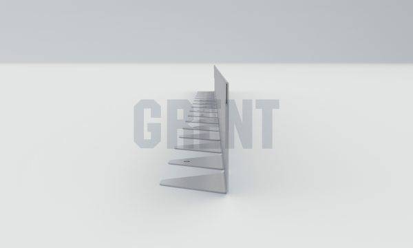 Бордюр стальной GRENT BR L-образный 1200*70, 1,5, оцинкованный