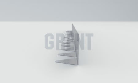 Бордюр стальной GRENT BR L-образный 1200*60, 1,5, оцинкованный