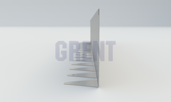 Бордюр стальной GRENT BR L-образный 1200*150, 1,5, оцинкованный