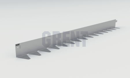 Бордюр стальной GRENT BR L-образный 1200*80, 1,5, оцинкованный