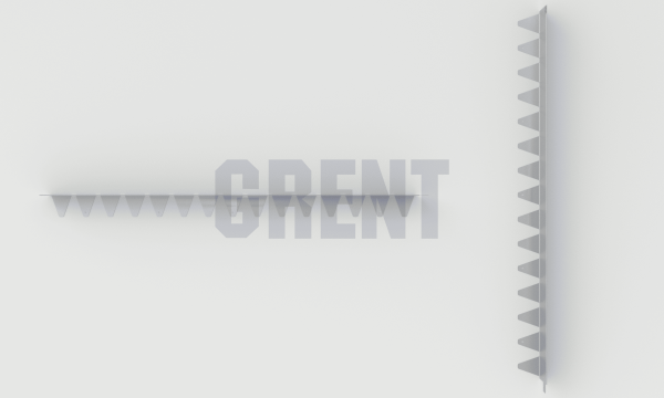 Бордюр стальной GRENT BR L-образный 1200*100, 1,5, оцинкованный