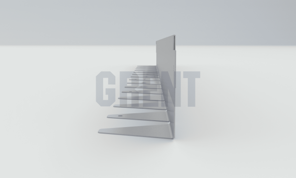 Бордюр стальной GRENT BR L-образный 1200*90, 1,5, оцинкованный