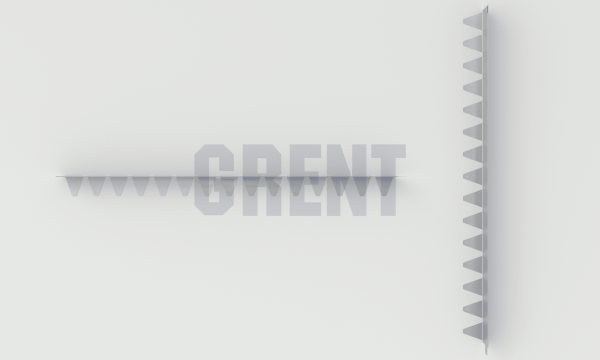 Бордюр стальной GRENT BR L-образный 1200*90, 1,5, оцинкованный