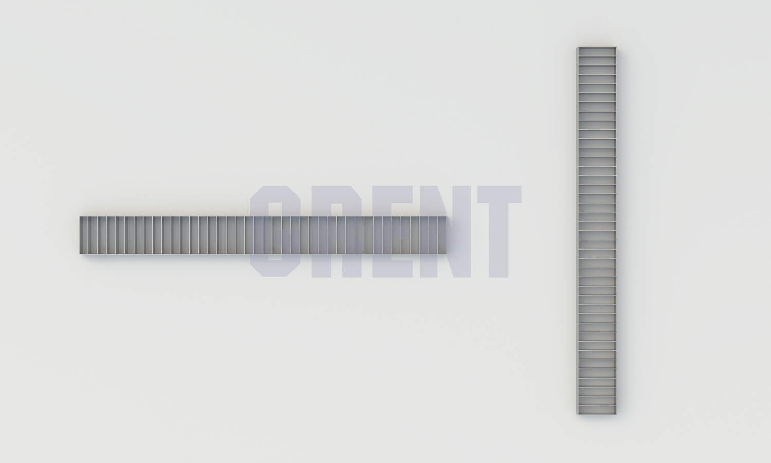 Решетка щелевая из нержавеющей стали GRENT S 150