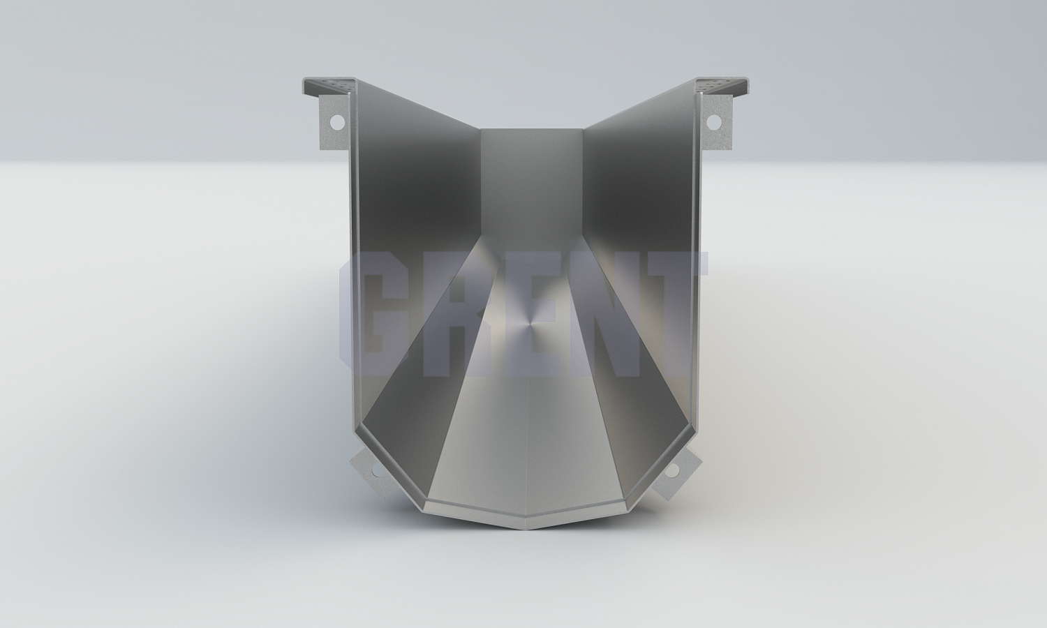 Лоток водоотводный мостовой GRENT MosT подвесной 250 торцевой