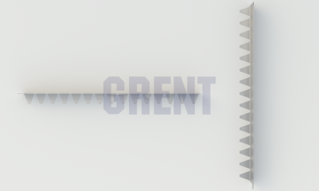 Бордюр стальной GRENT BR L-образный 1200*120, 1,5, оцинкованный