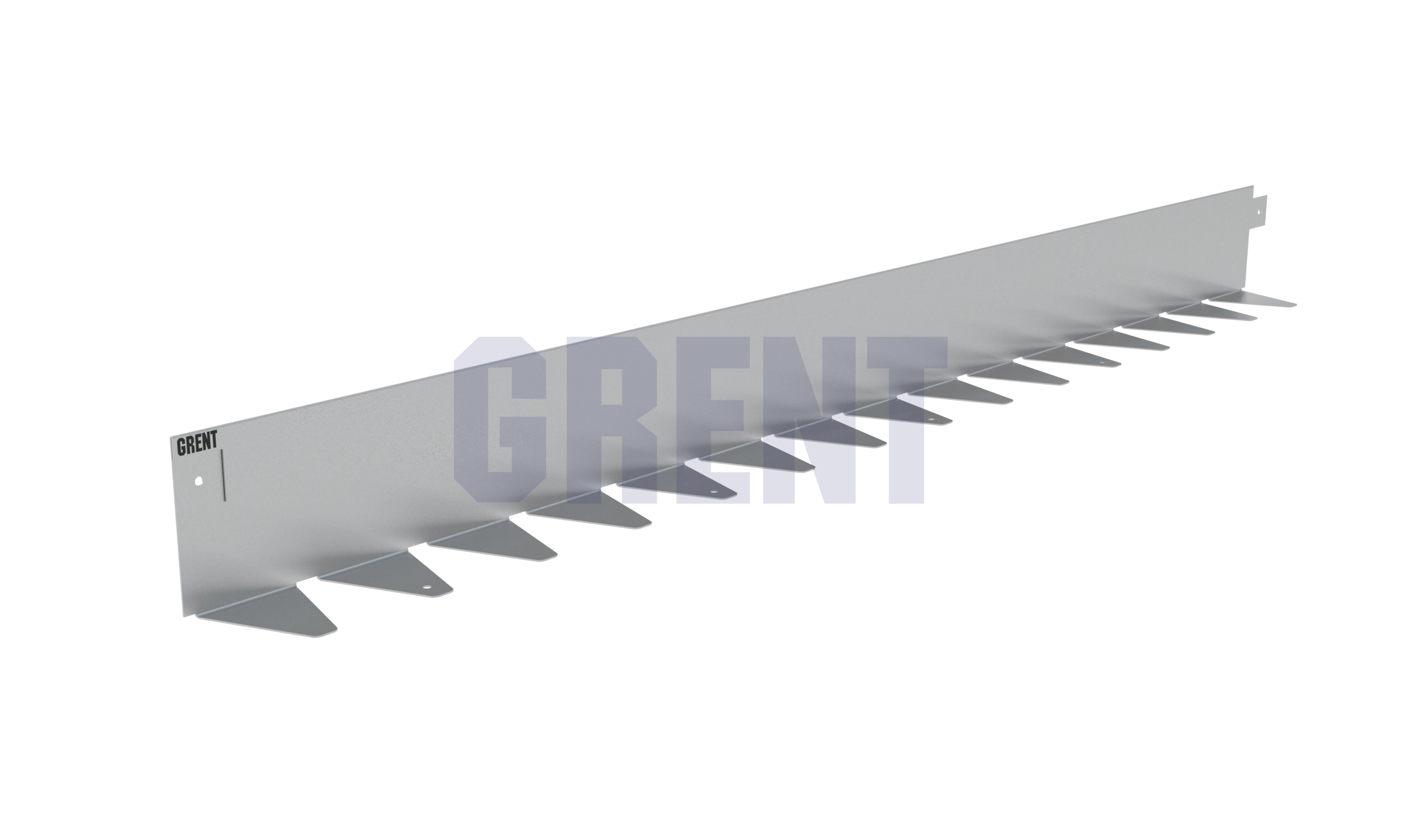 Бордюр стальной GRENT BR L-образный 2400*100, сталь 1.5 мм, нержавеющий Бордюр стальной GRENT BR L-образный 2400*100, сталь 1.5 мм, нержавеющий