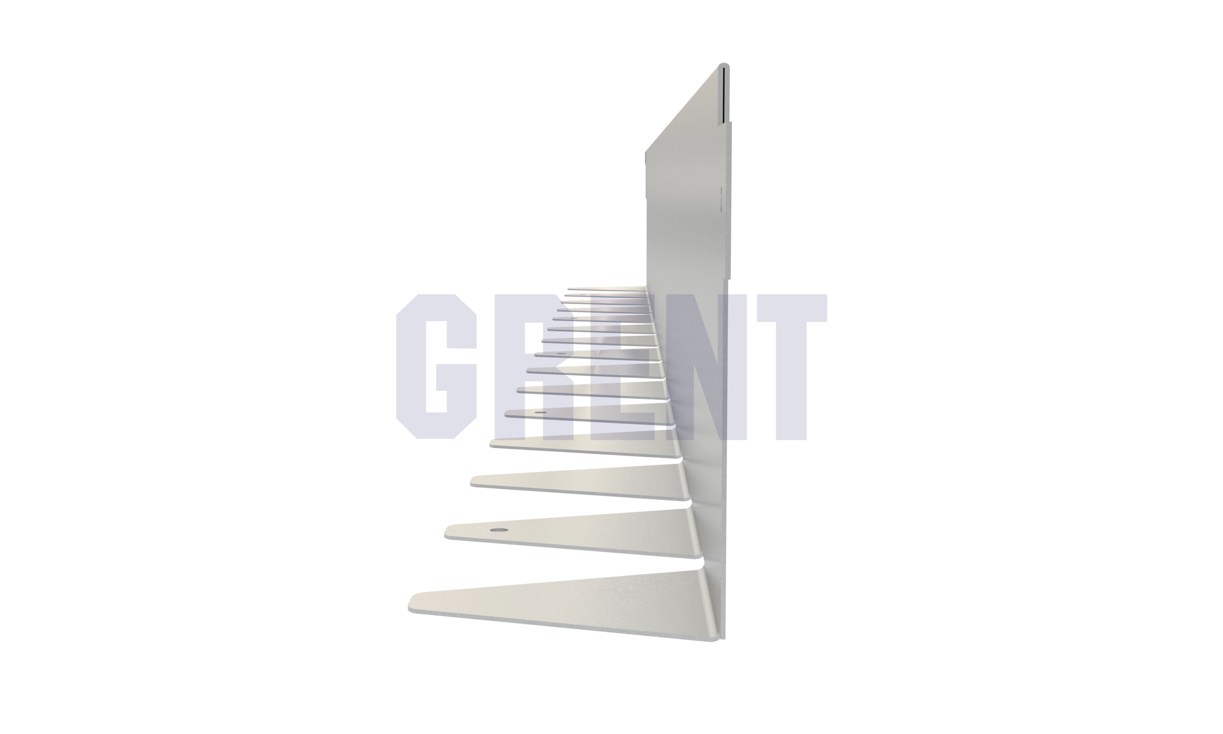 Бордюр стальной GRENT BR L-образный 2400*120, сталь 1.5 мм, нержавеющий Бордюр стальной GRENT BR L-образный 2400*120, сталь 1.5 мм, нержавеющий
